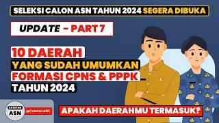 Update Formasi CPNS & PPPK Instansi Daerah 2024 – Part 7