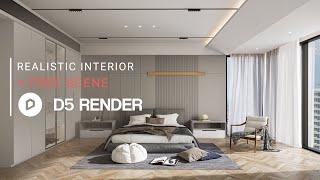 Realistic Interior Render with D5 Render  Bedroom 236  Downloadable Project File Included