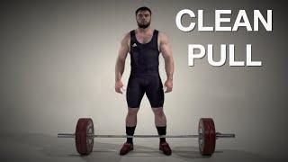 Clean PULL  weightlifting