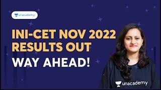 INI CET Nov 2022 Results out - Way ahead  Dr. Nikita Nanwani