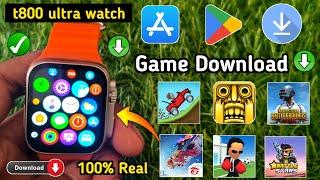 T800 Ultra Smart Watch Game Download  How To Download Games in T800 Ultra Smart Watch  T800 Ultra