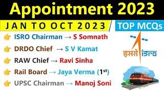 Appointment 2023 Current Affairs  Who Is Who Current Affairs 2023  Important Appointment 2023 CA 