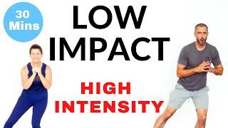 Low impact high intensity intermediate home cardio workout