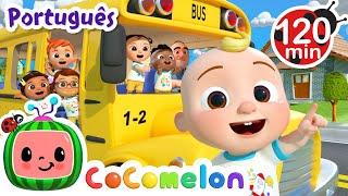 As Rodas do Ônibus da Escola  2 HORAS DE COCOMELON  Músicas Infantis e Desenhos para Crianças