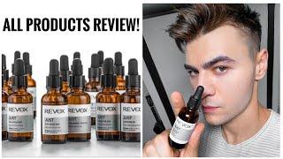 REVOX ALL PRODUCTS REVIEW Niacinamide Vitamin C Retinol Azelaic Acid Peptides Salicylic acid.