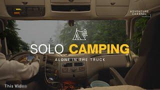 Truckers Fall Camping in Light Rain and Routines