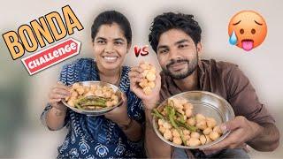 Eating bonda challenge with my sister #foodchallange #funny #youtube