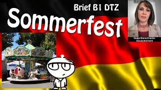 Brief B1 DTZ Sommerfest im Kindergarten