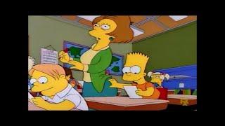 The Simpsons Bart smacks Ms. Krabappel on the butt 1992