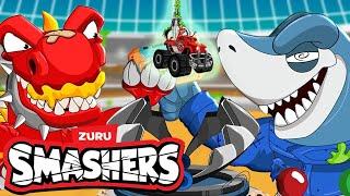 Crash N Bash  SMASHERS En Español  Compilación De Videos  Caricaturas para niños  Zuru