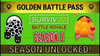 Surviv.io Season 3 ALL GOLD PASS ITEMS UNLOCKED