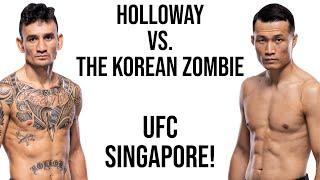 Max Holloway Fights The Korea Zombie in Singapore Fight Breakdown and Announcement