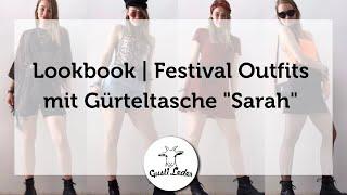 Lookbook  Festival Outfits mit Gürteltasche Sarah aus Leder