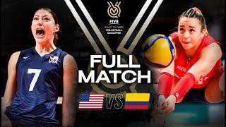  USA vs  COL - Paris 2024 Olympic Qualification Tournament  Full Match - Volleyball