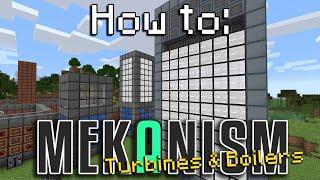 How to Mekanism  Steam Turbine & Boiler Minecraft 1.16.5