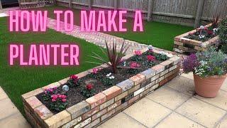 How to make a brick raised garden planter