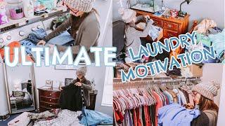 ULTIMATE LAUNDRY MOTIVATION 2021  WASH AND FOLD LAUNDRY  LAUNDRY ROUTINE 2021  ALL DAY LAUNDRY