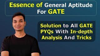 Part 1 - Essence of General Aptitude for GATE  GATE PYQs  Yatharth Sharma