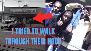 I ALMOST GOT JUMPED WALKING THROUGH ROLLIN 30 HARLEM CRIPS HOOD IN SOUTH CENTRAL LA