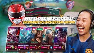 PEMBALASAN DIBAYAR MANIAC Dwi Woii Sangat ON FIRE Lawan Gerrard Wijaya - Mobile Legends