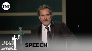 Joaquin Phoenix Award Acceptance Speech  26th Annual SAG Awards  TNT