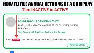 How to File Company Limited Annual Returns on CAC