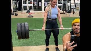 Strong CrossFit Girl Lifts 305 Pounds 16 TIMES 