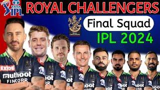 IPL 2024 Royal Challengers Bangalore Squad  RCB Team 2024 Players List  RCB 2024 Squad  RCB 2024