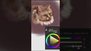 Speed painting - Cat #Shorts