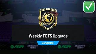 EAFC 24 WEEKLY TOTS UPGRADE SBC COMPLETED EAFC WEEKLY TOTS UPGRADE SBC