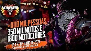 Capital Moto Week 2024 Passeio radical 360 ° na maior festa de motociclistas da América Latina