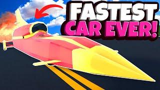 Crashing the NEW Fastest Rocket Car in Roblox Car Crushers 2