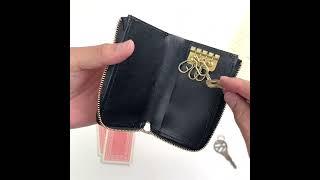 L zip key casePaint gold