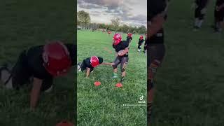 Tony Da tank Practice #tacklefootball #youthfootball