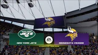 Madden NFL 24 - New York Jets 3-1 Vs Minnesota Vikings 0-4 PS5 Week 5 Madden 25 Rosters