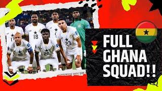 BLACK STARS 23 MAN SQUAD FOR AFCON 2025 QUALIFIERS NAMED BY OTTO ADDO