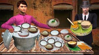 Coconut Shell Idli Recipe Indian Street Food Coconut Idli Hindi Kahani Moral Stories Comedy Video