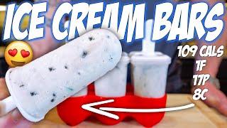 HOMEMADE PROTEIN OREO ICE CREAM BARS  Easy Low Carb Dessert Recipe