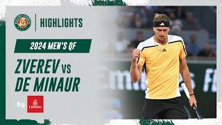 Zverev vs De Minaur Quarter-final Highlights  Roland-Garros 2024