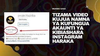 Hatua Kwa Hatua  Jinsi ya Kufungua Akaunti ya Kibiashara Instagram Haraka