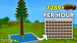 BEST 1.21 STARTER WOOD FARM TUTORIAL IN MINECRAFT BEDROCK MCPEJAVAPC