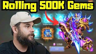 Rolling 500K Gems for Electroranger    Castle Clash