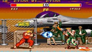 Street Fighter 2 Special Champion Edition - Ken - Full Playthrough Sega Genesis