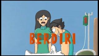 Animasi lucu- berdiri tegak