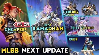 BEST RAMADHAN SKIN  CHEAPER PRICE CHAMPION SKIN  CYBORG ALDOUS SKIN - Mobile Legends #whatsnext