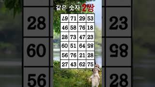 같은숫자찾기  항상 건강하세요  #집중력테스트 #치매예방퀴즈 #puzzle #iqtest