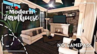  roblox bloxburg   no gamepass one story modern farmhouse ꒰ build & tour ꒱ - itapixca builds