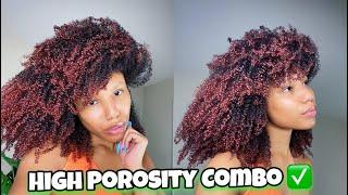 This Wash n go combo Is HEAVY On The Moisture  High Porosity Approved