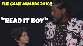 CHRISTOPHER JUDGE READ IT BOY CROWD REACTION GAME AWARDS 2018 CONTENT CREATOR OF THE YEAR