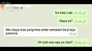 Ojek online di chat penumpang nya ternyata....